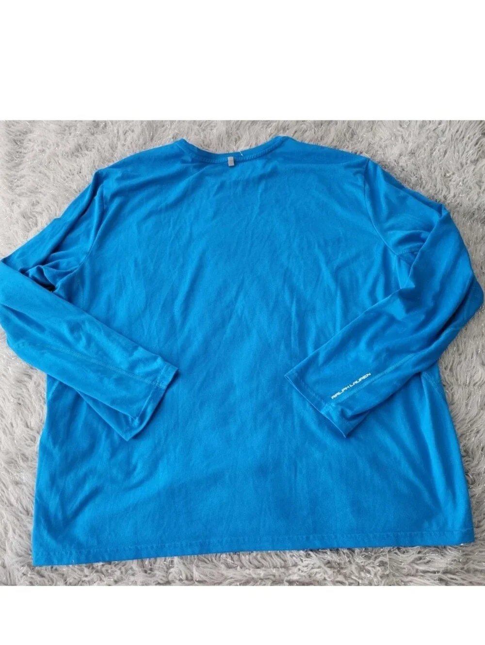 Polo Ralph Lauren 67 Performance Jersey Long Sleeve T Shirt Blue Athleisure XXL